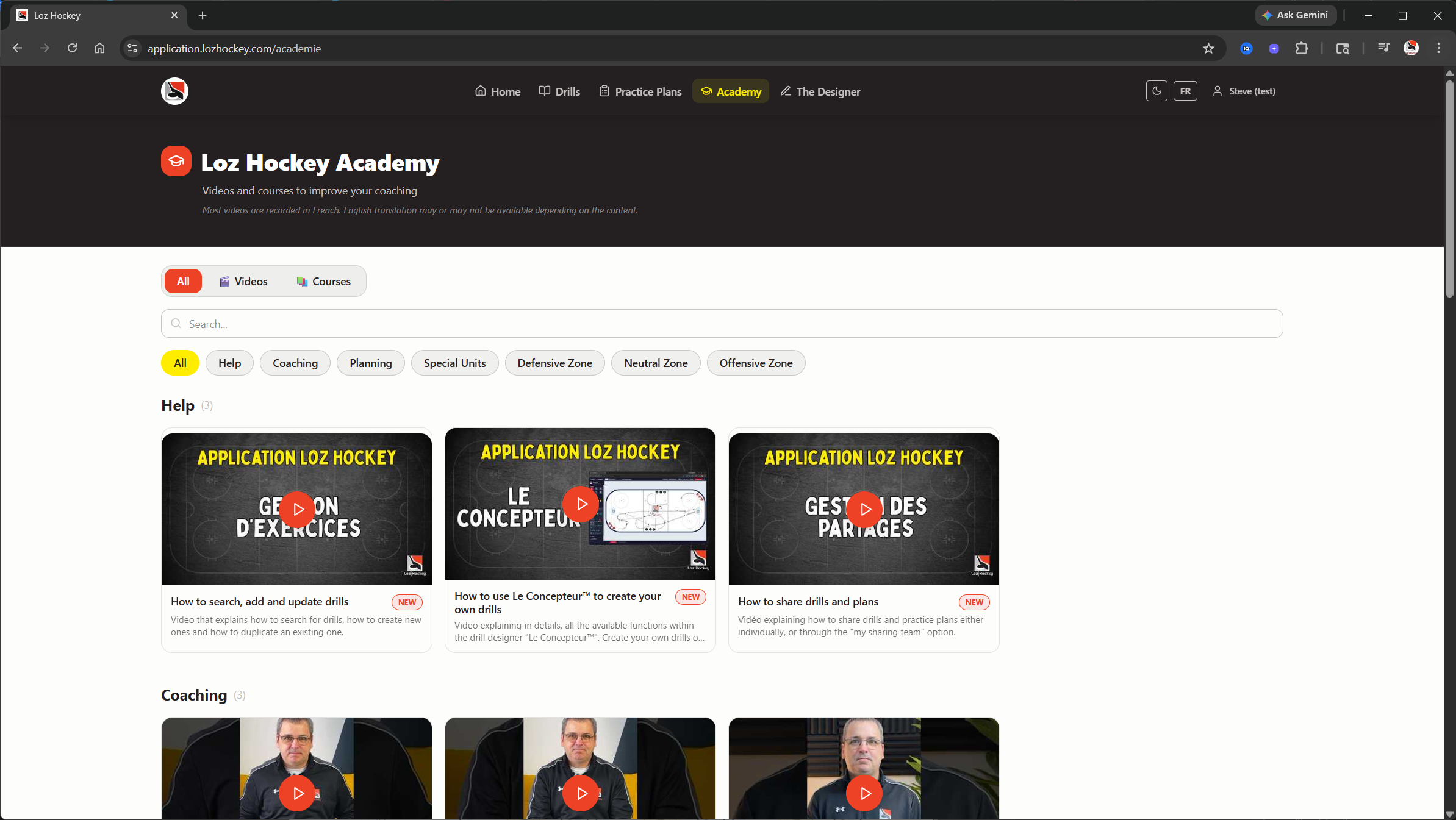 Loz Hockey Academy