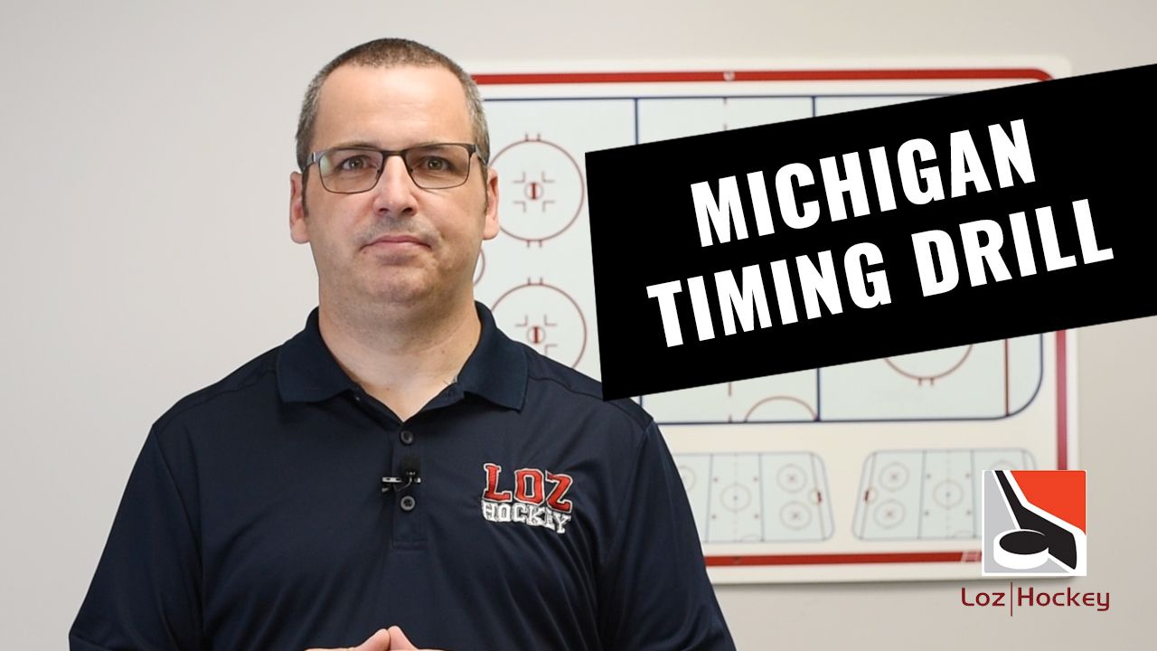Exercice hockey Michigan timing drill