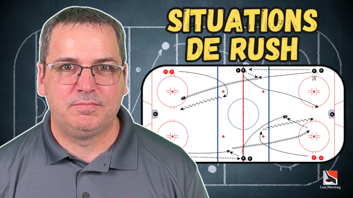Situations aléatoires de rush 1vs1, 2vs1, 3vs1